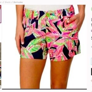 Lilly Pulitzer "In the Vias" Callahan Shorts size 8, EUC